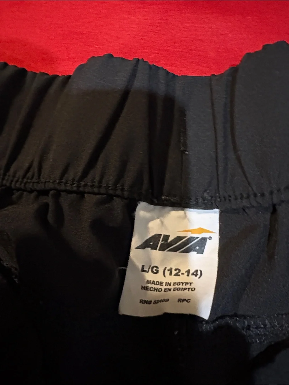 Women’s large Black Pull-On jeans shorts and large Avia black shorts